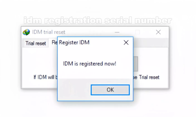 idm registration serial number