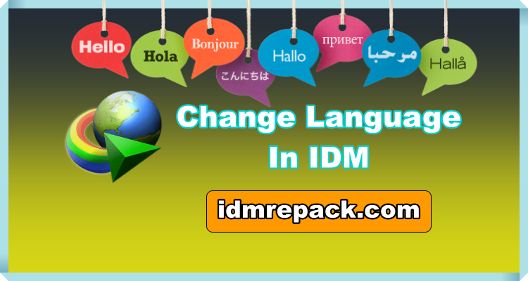 Change Language In IDM